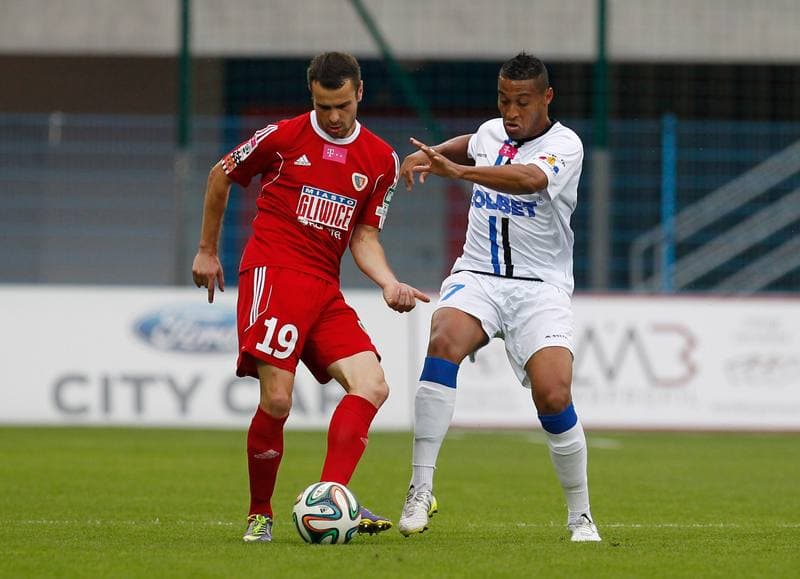 Football. T-Mobile Ekstraklasa. Piast Gliwice - Zawisza Bydgoszcz. 29.08.2014