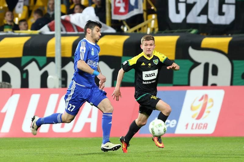 Football. Nice I Liga. GKS Katowice - Miedz Legnica. 13.04.2017
