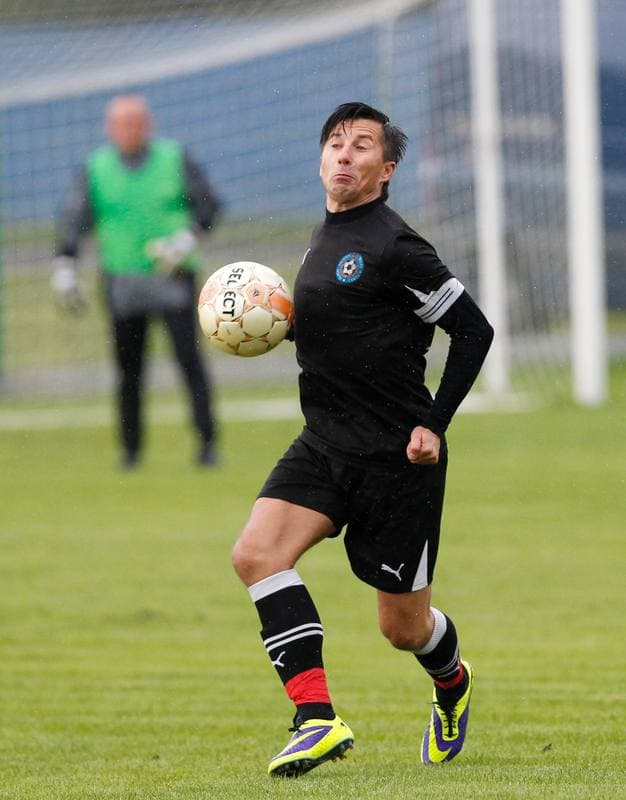 Football. Puchar Polski. Strazak Mikolow - Reprezentacja Slaska Oldboyow. 09.09.2014