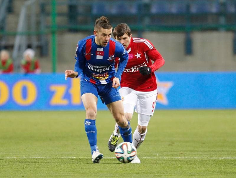 Football. T-Mobile Ekstraklasa. Wisla Krakow - Podbeskidzie Bielsko Biala. 24.10.2014