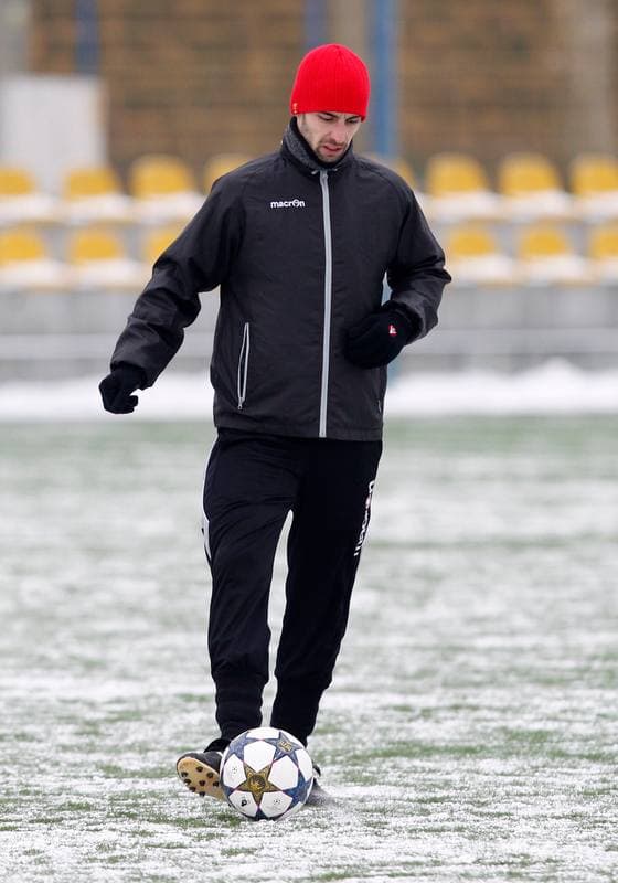 Football. GKS Katowice. Training. 24.01.2014