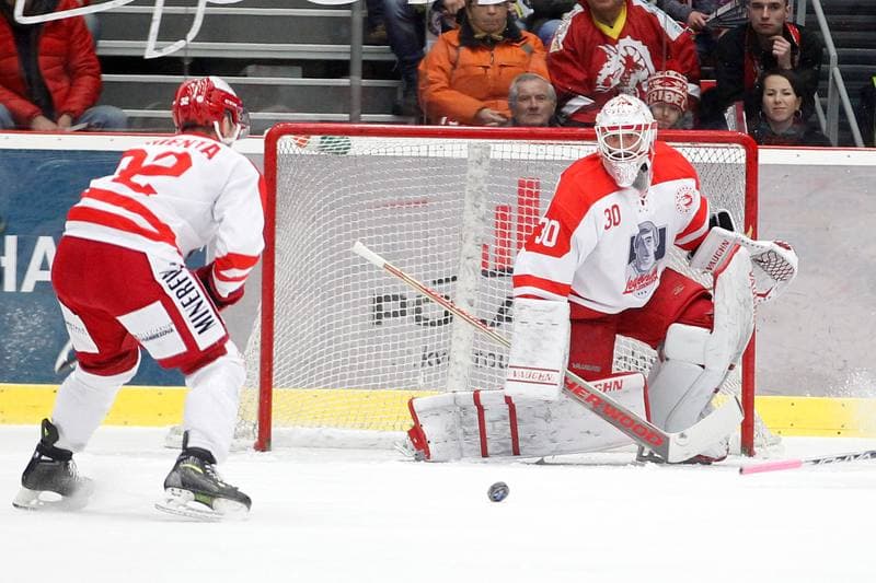 Ice Hockey. Tipsport Extraliga. Ocelari Trinec - Bili Tygri Liberec. 05.02.2017