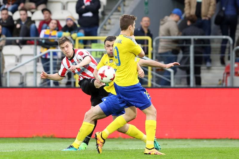 Football. Lotto Ekstraklasa. Cracovia Krakow - Arka Gdynia. 08.05.2017
