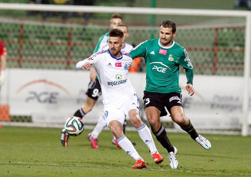 Football. T-Mobile Ekstraklasa. GKS Belchatow - Ruch Chorzow. 16.03.2015