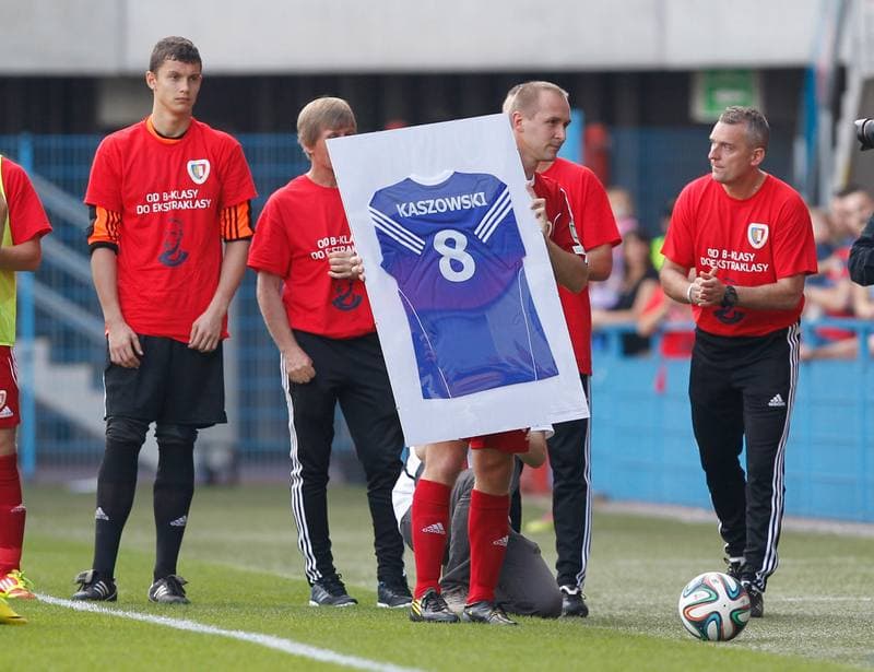 Football. Benefis Jaroslawa Kaszowskiego. Piast Gliwice - Ruch Chorzow. 12.10.2014
