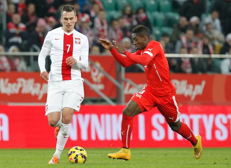 Football. International Friendly. Poland - Switzerland. 18.11.2014