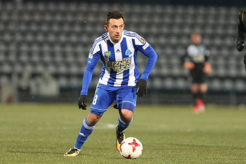 Football. Nice I Liga. Ruch Chorzow - Podbeskidzie Bielsko-Biala. 17.03.2018