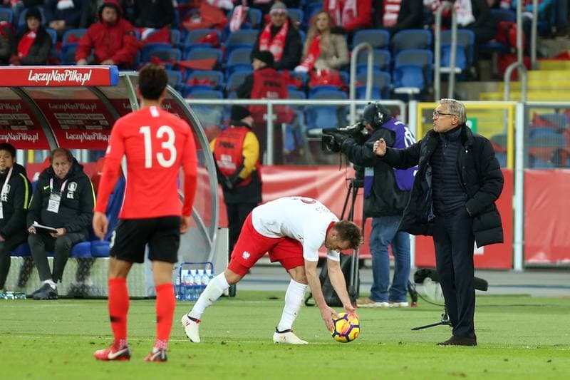 Football. International Friendly. Poland - South Korea. 27.03.2018