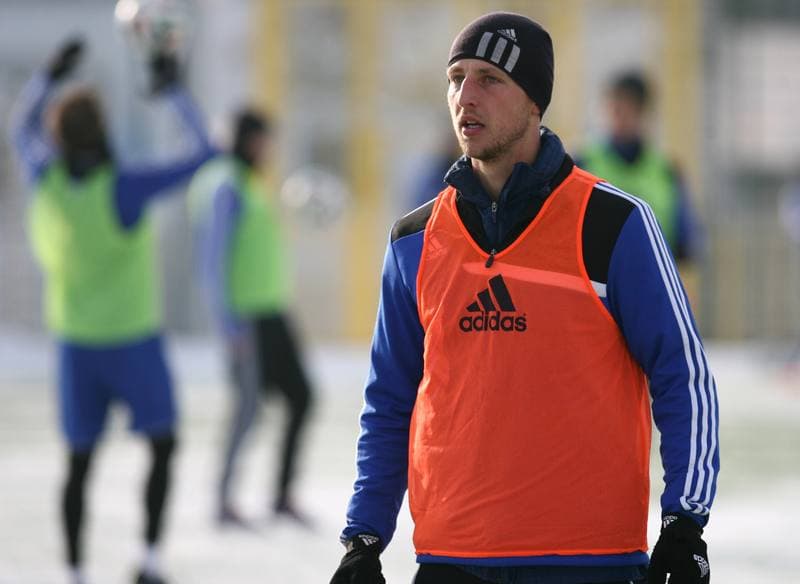 Football. Piast Gliwice. Training. 08.01.2015