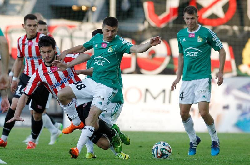 Football. T-Mobile Ekstraklasa. Cracovia Krakow - GKS Belchatow. 10.05.2015
