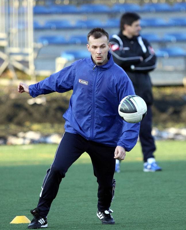 Football. Ruch Chorzow. Training. 05.09.2012