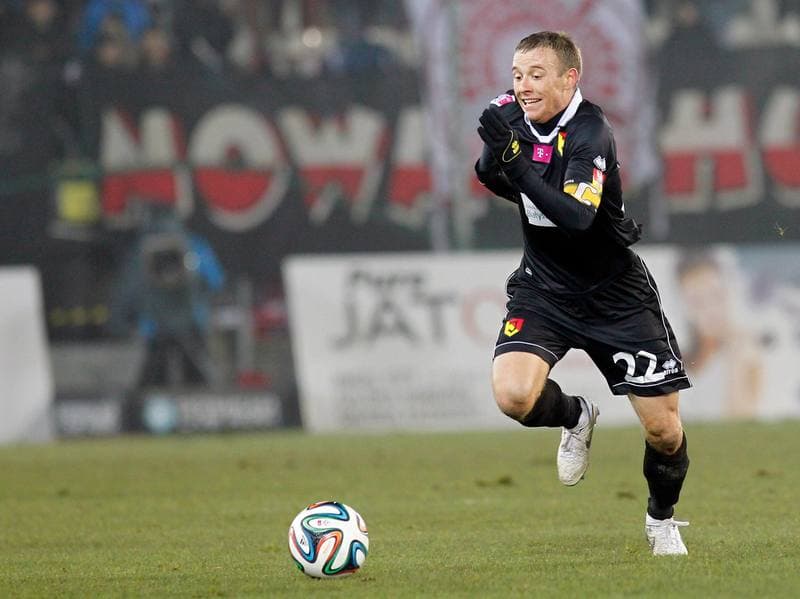 Football. T-Mobile Ekstraklasa. Cracovia Krakow - Jagiellonia Bialystok. 06.12.2014