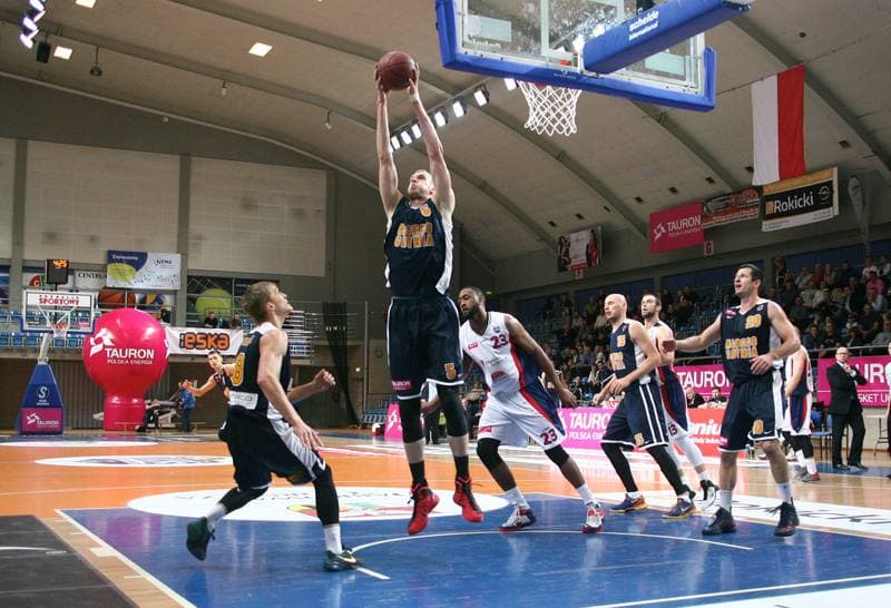 Basketball. Tauron Basket Liga. MKS Dabrowa Gornicza - Asseco Gdynia. 03.01.2015