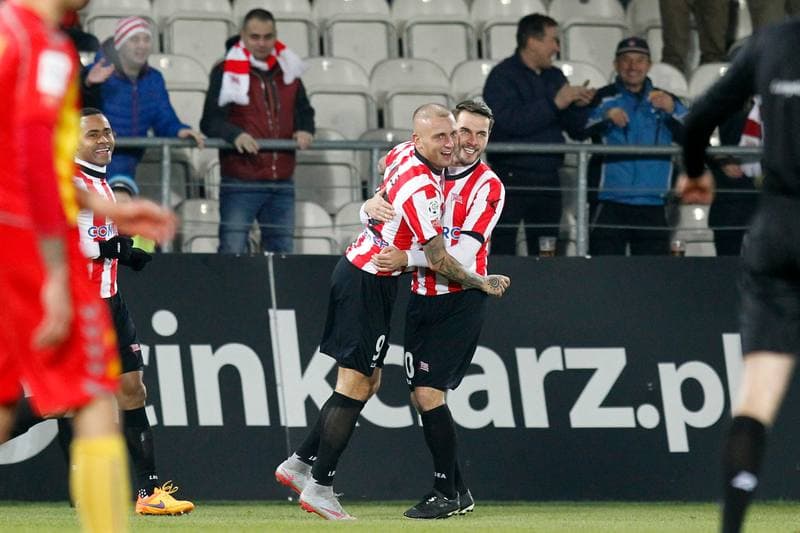Football. T-Mobile Ekstraklasa. Cracovia Krakow - Korona Kielce. 22.05.2015