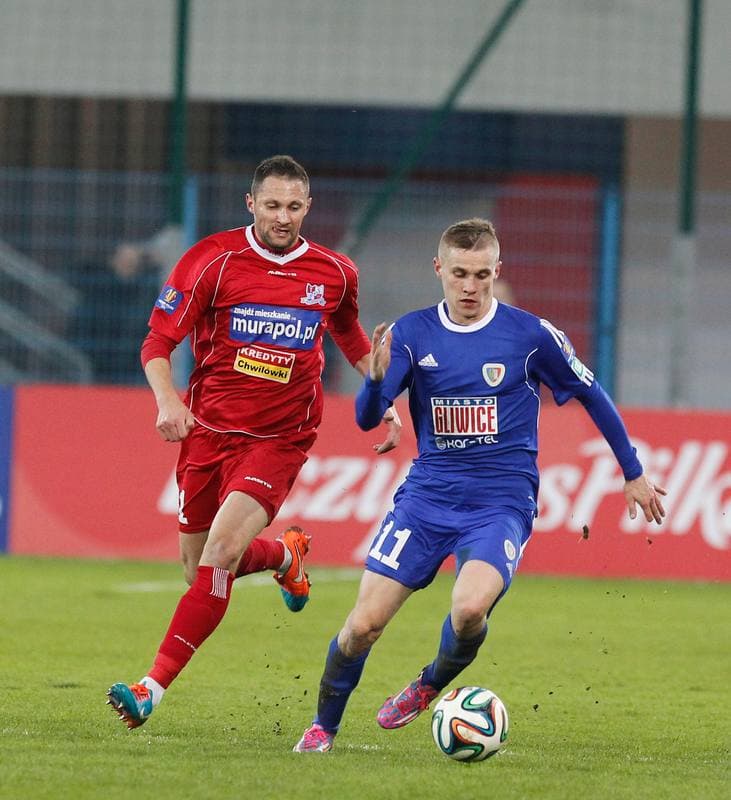 Football. T-Mobile Ekstraklasa. Piast Gliwice - Podbeskidzie Bielsko Biala. 24.05.2015