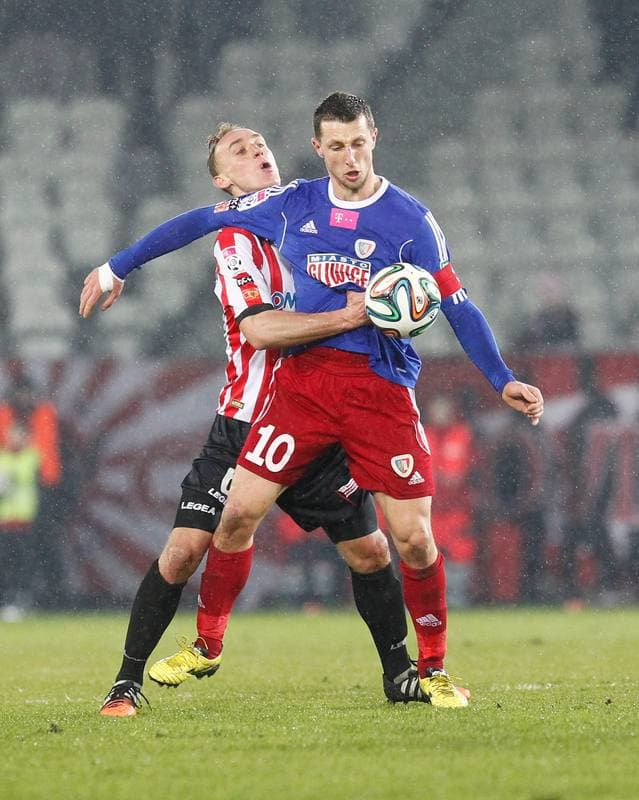 Football. T-Mobile Ekstraklasa. Cracovia Krakow - Piast Gliwice. 13.03.2015