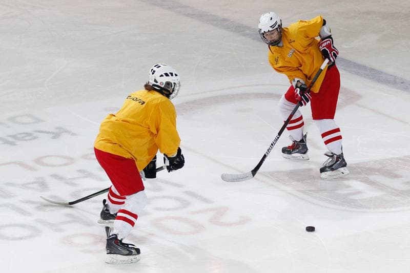 Ice Hockey. Women's National Team. Training. 30.03.2016