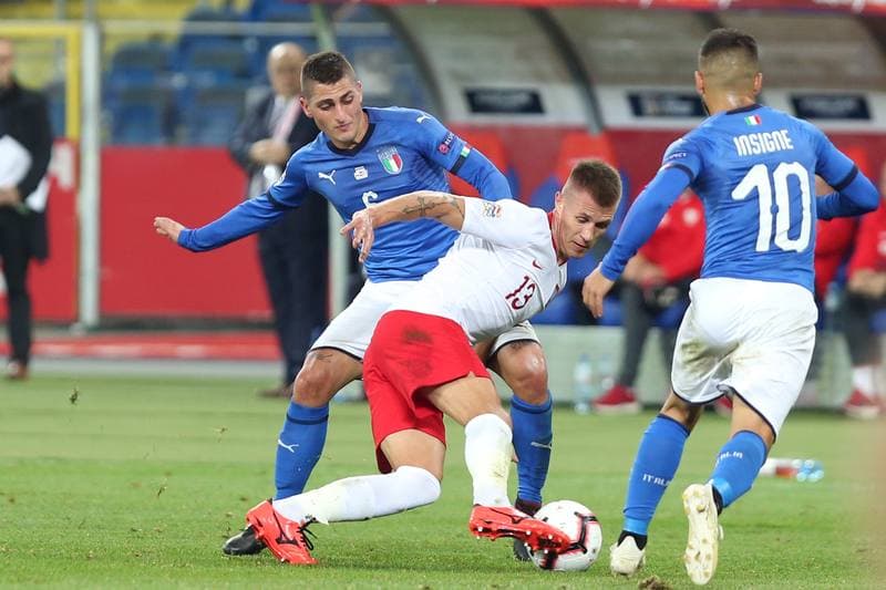 Football. UEFA Nations League. Poland - Italy. 14.10.2018