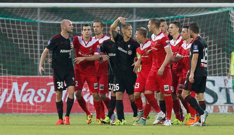 Football. Sparing. Zaglebie Sosnowiec - Gornik Zabrze. 18.01.2014