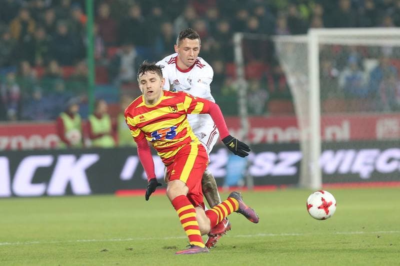Football. Lotto Ekstraklasa. Gornik Zabrze - Jagiellonia Bialystok. 24.11.2017