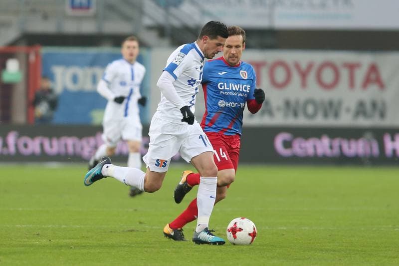 Football. Lotto Ekstraklasa. Piast Gliwice - Lech Poznan. 03.12.2017