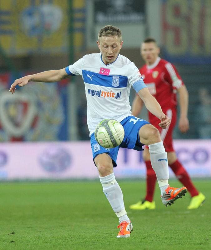 Football. T-Mobile Ekstraklasa. Piast Gliwice - Lech Poznan. 15.04.2013