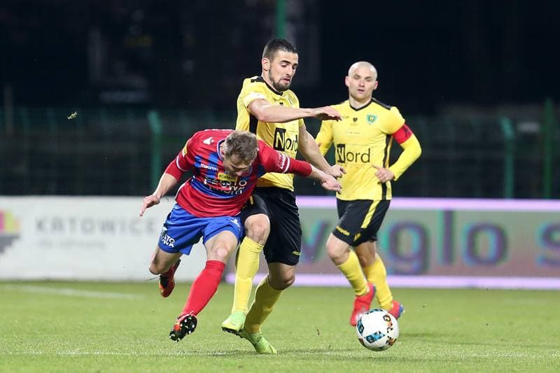 Football. Fortuna I Liga. GKS Katowice - Rakow Czestochowa. 09.03.2019