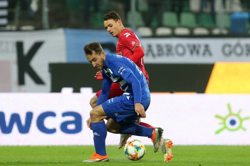 Football. Lotto Ekstraklasa. Zaglebie Sosnowiec - Wisla Plock. 13.04.2019