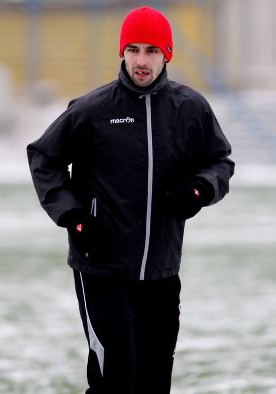 Football. GKS Katowice. Training. 24.01.2014