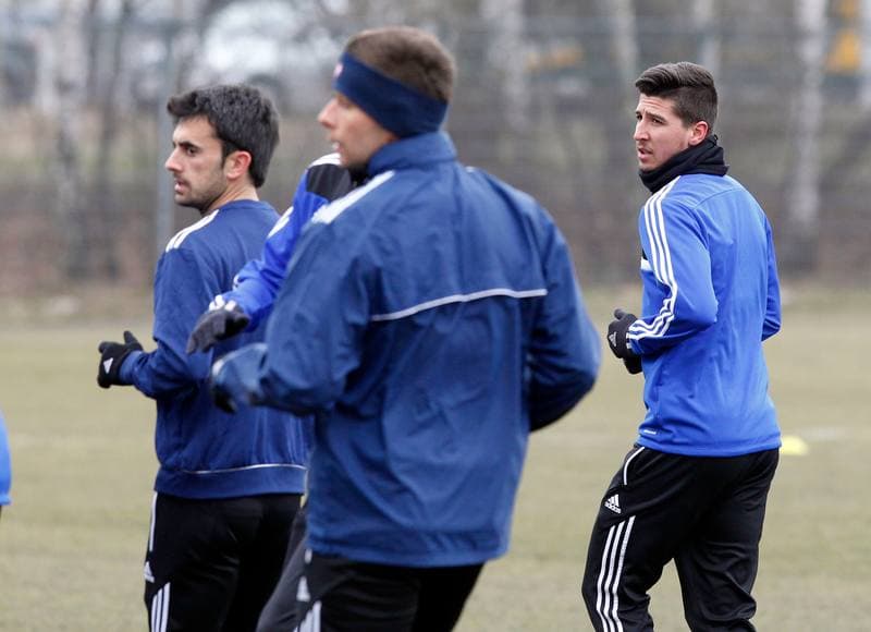 Football. Piast Gliwice. Training. 06.02.2014