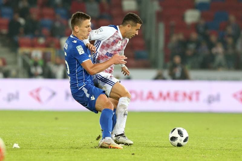 Football. Lotto Ekstraklasa. Gornik Zabrze - Lech Poznan. 05.10.2018