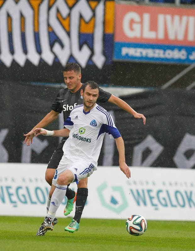 Football. UEFA Europa League. Ruch Chorzow - Esbjerg FB. 31.07.2014