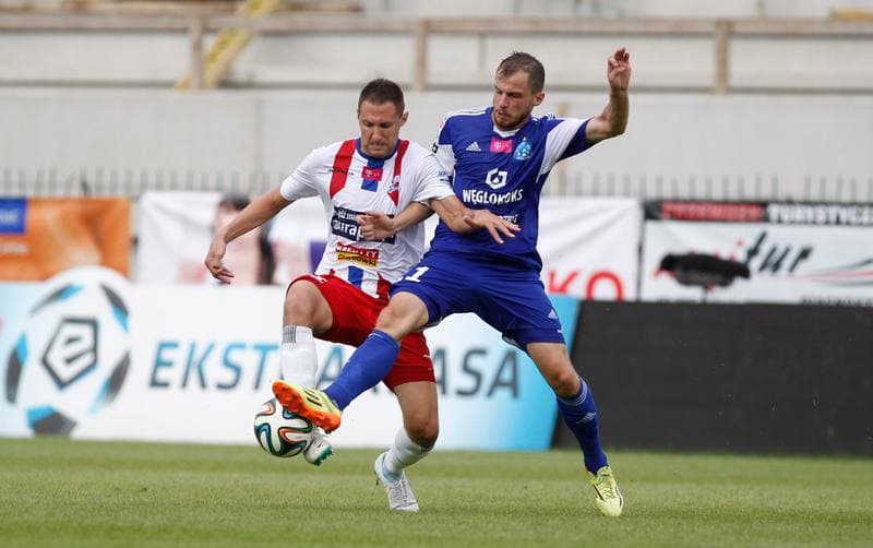 Football. T-Mobile Ekstraklasa. Podbeskidzie Bielsko Biala - Ruch Chorzow. 03.08.2014