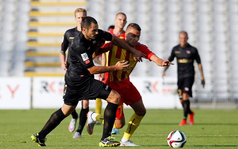 Football. PKO BP Ekstraklasa. Korona Kielce - Cracovia Krakow. 14.08.2015