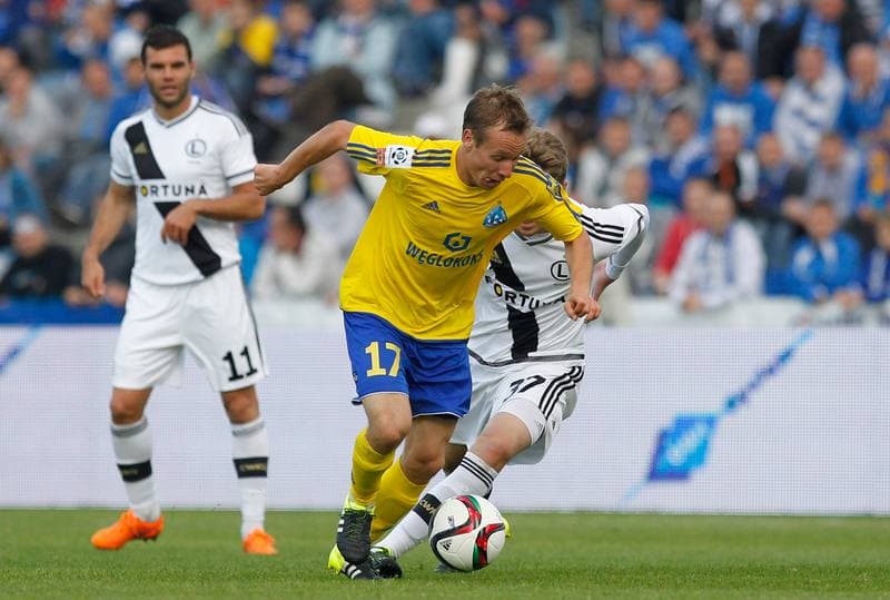 Football. T-Mobile Ekstraklasa. Ruch Chorzow - Legia Warsaw. 24.04.2015