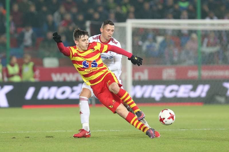 Football. Lotto Ekstraklasa. Gornik Zabrze - Jagiellonia Bialystok. 24.11.2017