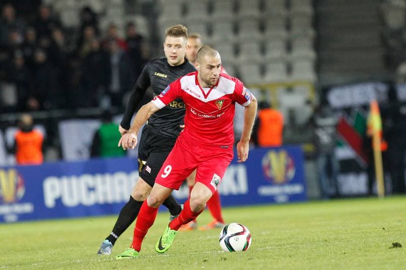 Football. Polish Cup. Cracovia Krakow - Zaglebie Sosnowiec. 19.11.2015