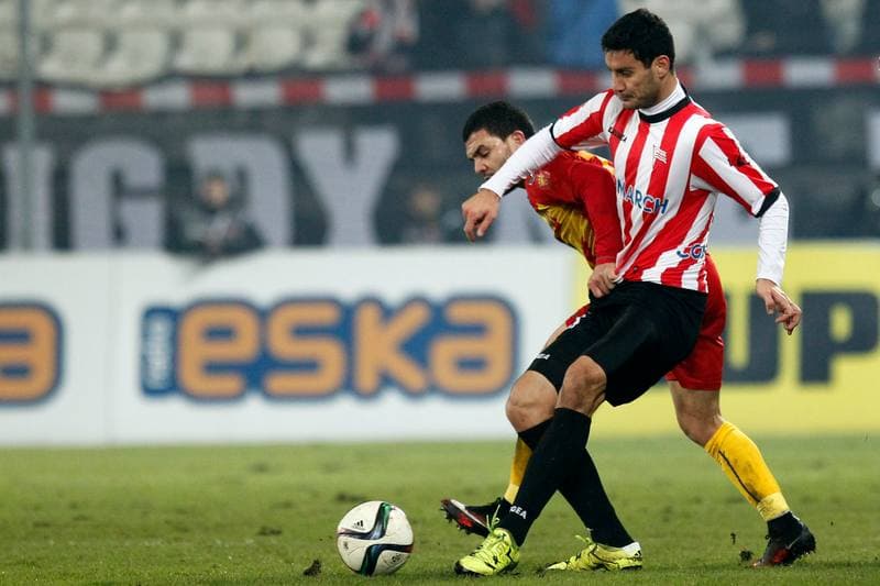 Football. T-Mobile Ekstraklasa. Cracovia Krakow - Korona Kielce. 22.05.2015