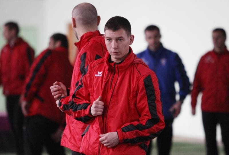 Football. Gornik Zabrze. Training. 11.01.2011