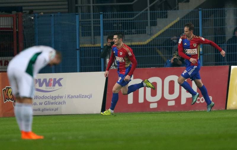 Football. PKO BP Ekstraklasa. Piast Gliwice - Slask Wroclaw. 08.03.2016