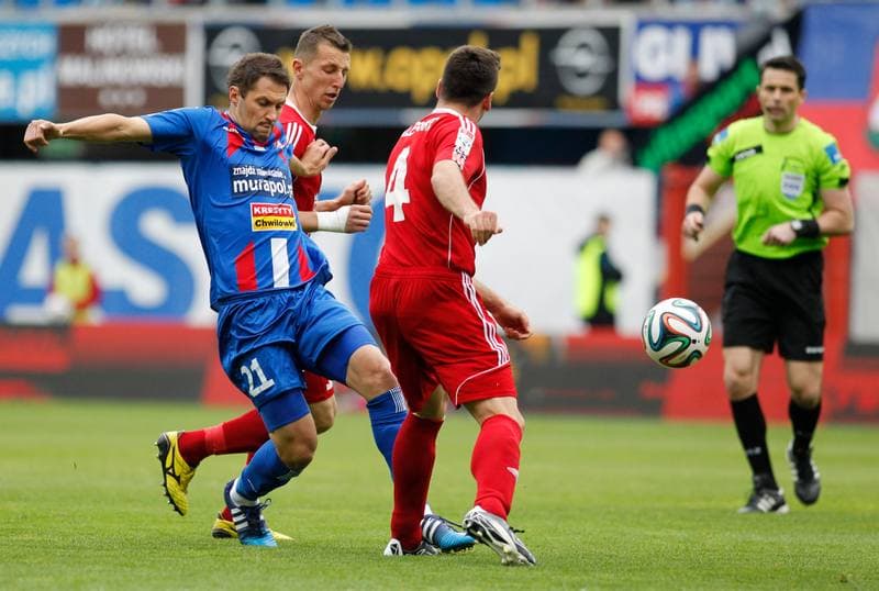 Football. T-Mobile Ekstraklasa. Piast Gliwice - Podbeskidzie Bielsko Biala. 24.05.2015