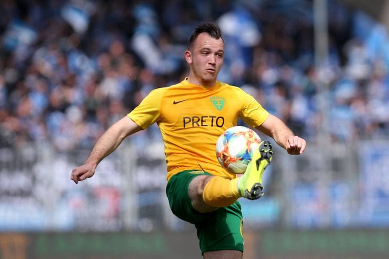 Football. Fortuna Liga. MSK Zilina - Slovan Bratislava. 14.04.2019