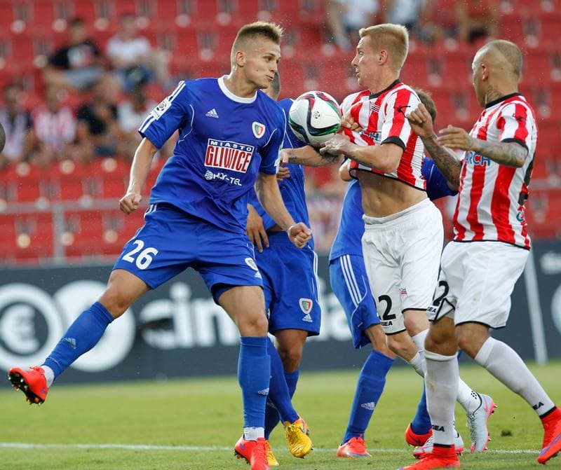 Football. T-Mobile Ekstraklasa. Cracovia Krakow - Piast Gliwice. 13.03.2015