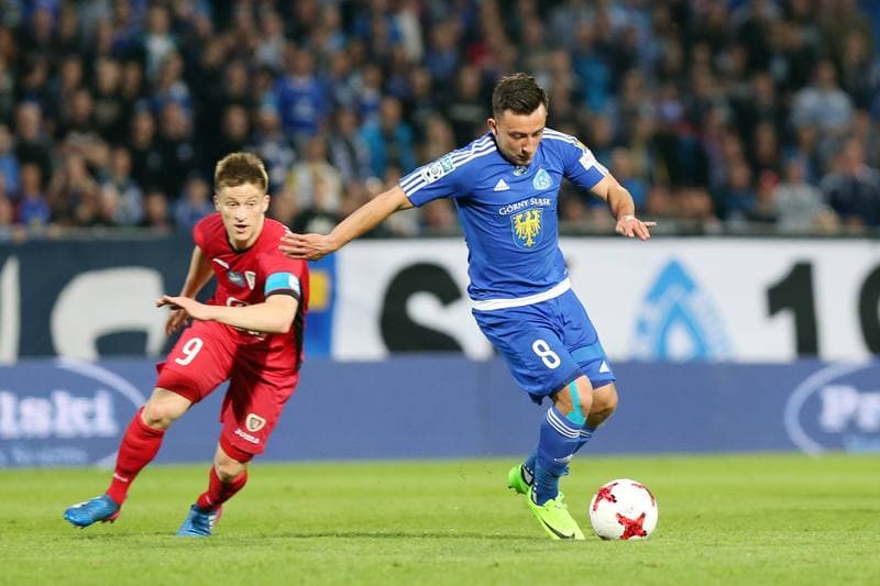Football. Lotto Ekstraklasa. Ruch Chorzow - Piast Gliwice. 16.05.2017