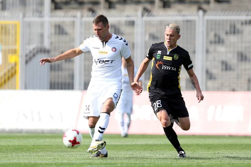 Football. Fortuna I Liga. GKS 1962 Jastrzebie - Garbarnia Krakow. 15.09.2018