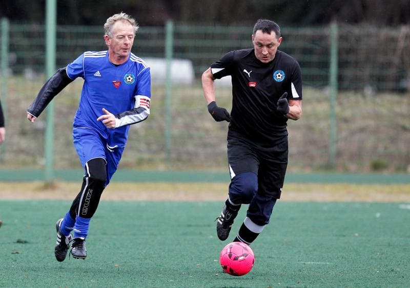 Football. Wielka Orkiestra Swiatecznej Pomocy. Slaskie Oldboye - Slascy Trenerzy. 12.01.2014