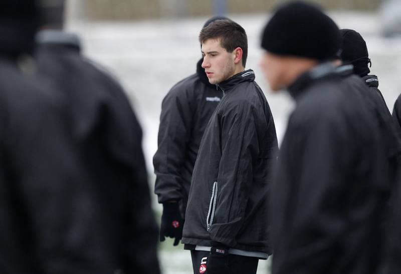 Football. GKS Katowice. Training. 24.01.2014