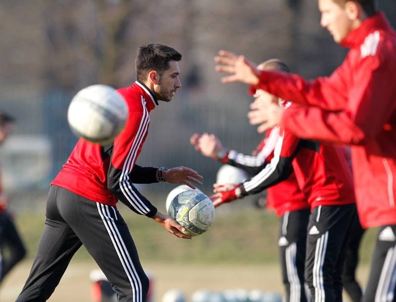 Football. Gornik Zabrze. Training. 07.01.2016