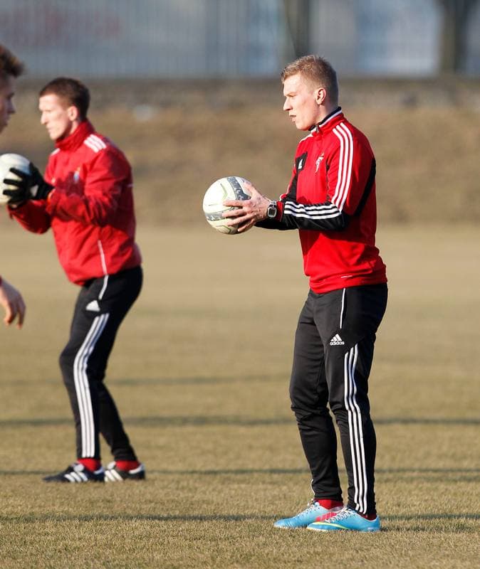 Football. Gornik Zabrze. Training. 07.01.2016