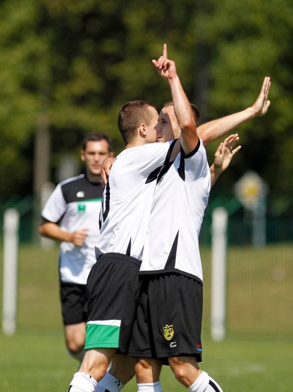 Football. III Liga Opolsko - Slaska. Grunwald Ruda Slaska - GKS Jastrzebie. 09.08.2014
